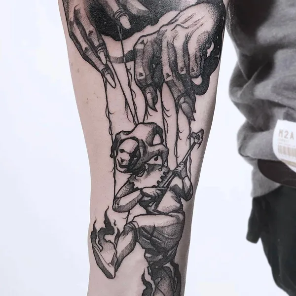 Surrealism tattoo by Maurycy Szymczak in Łódź