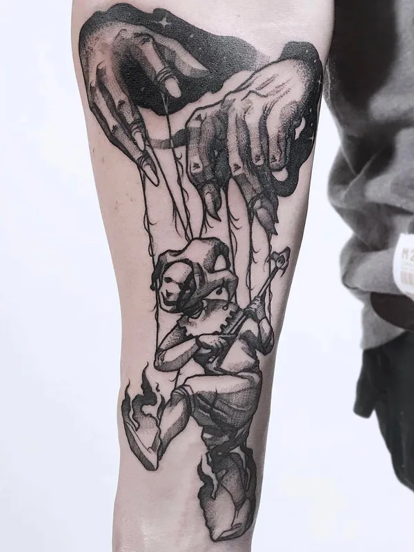 Surrealism tattoo by Maurycy Szymczak in Łódź