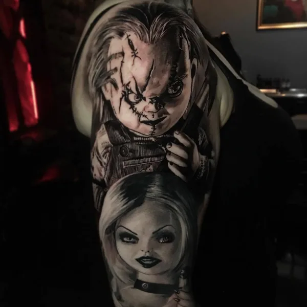 Horror tattoo by Danny Lepore