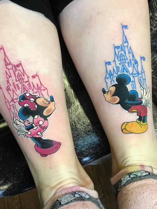 color cartoon tattoo on calf #24795 | Tattoo Artist Brent Goudie