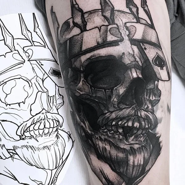 Surrealism tattoo by Maurycy Szymczak in Łódź