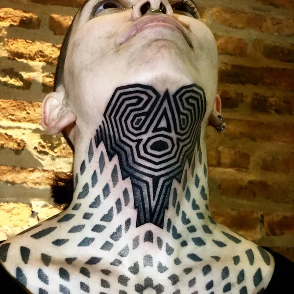 Graphic tattoo by Сharly Saconi in Buenos Aires