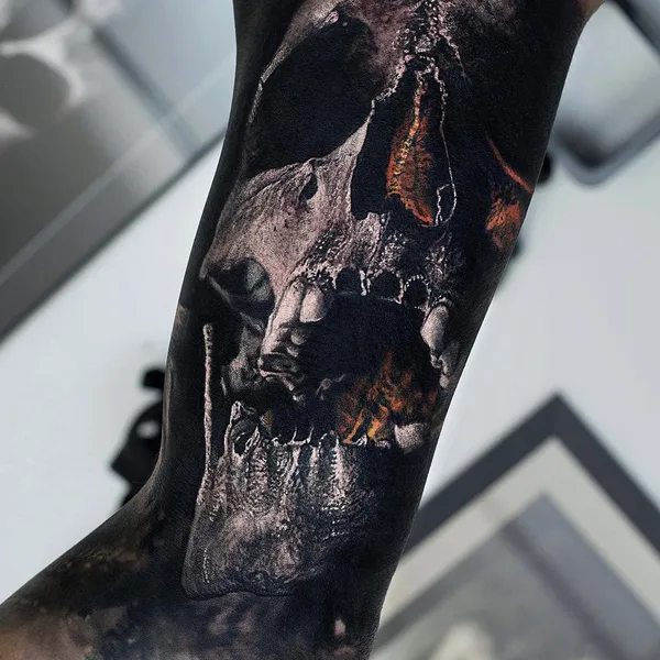 Realism tattoo by Sandry Riffard in Le Puy-en-Velay