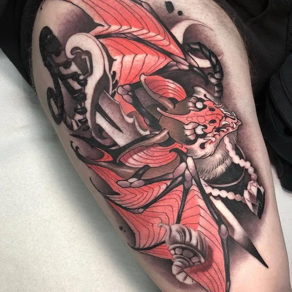 Neo Traditional tattoo by MOSH in Barcelona