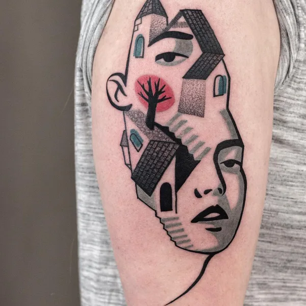 Author's Style tattoo by Mike Kyrtatas in Athina