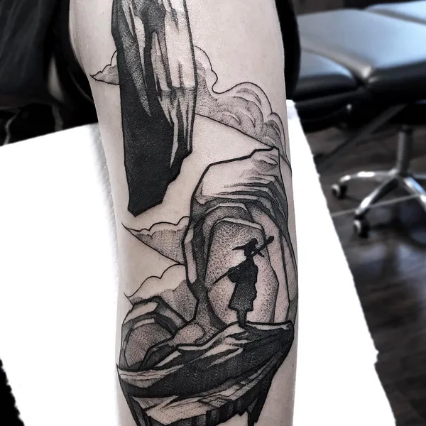 Surrealism tattoo by Maurycy Szymczak in Łódź