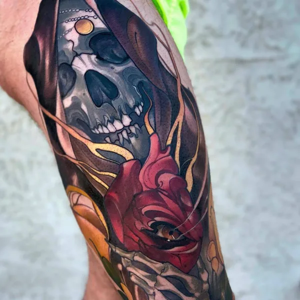 Neo Traditional tattoo by Matt Tischler