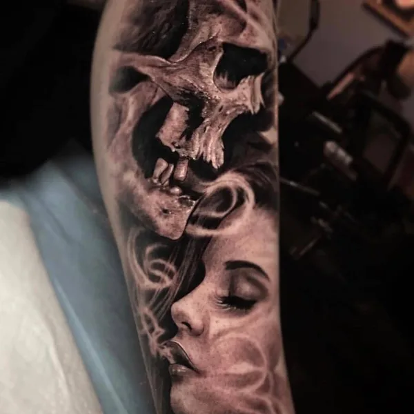 Horror tattoo by Danny Lepore