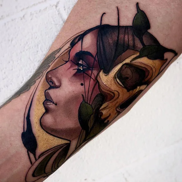 Neo Traditional tattoo by Matt Tischler