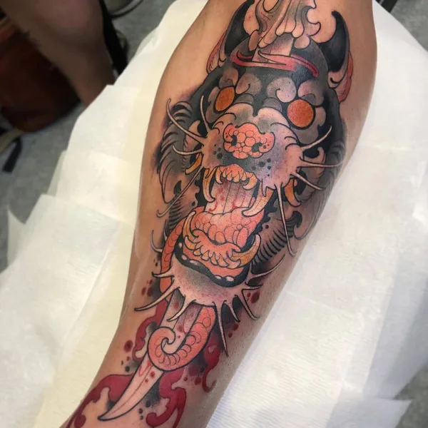 Neo Traditional tattoo by MOSH in Barcelona
