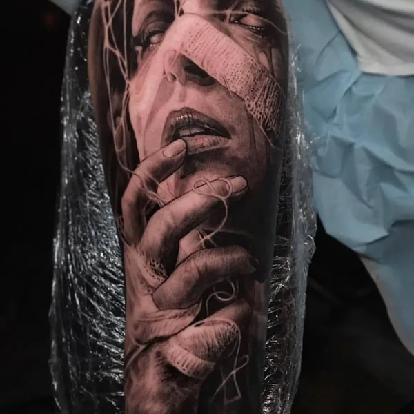 Horror tattoo by Danny Lepore