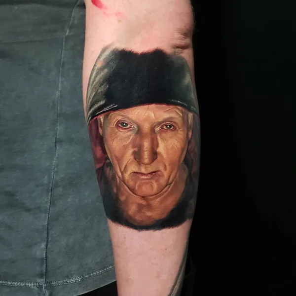 Portrait tattoo by Amy Edwards in Sutton Coldfield
