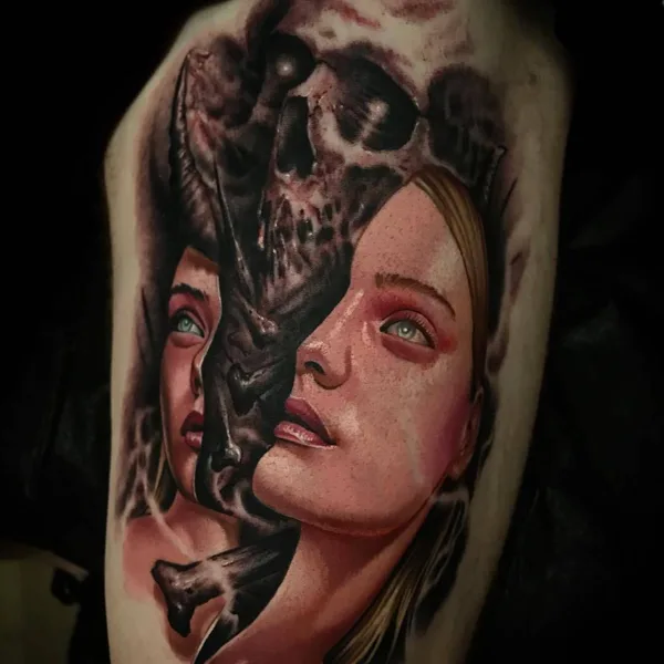Horror tattoo by Danny Lepore