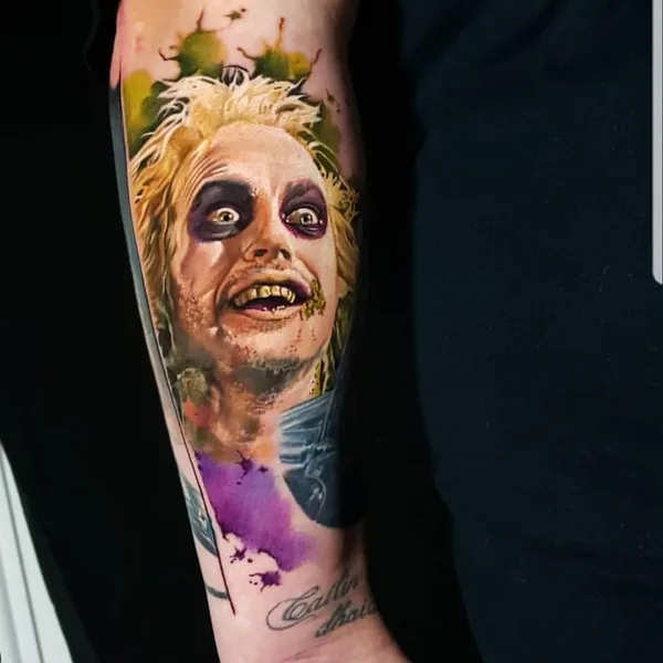 Portrait tattoo by Amy Edwards in Sutton Coldfield