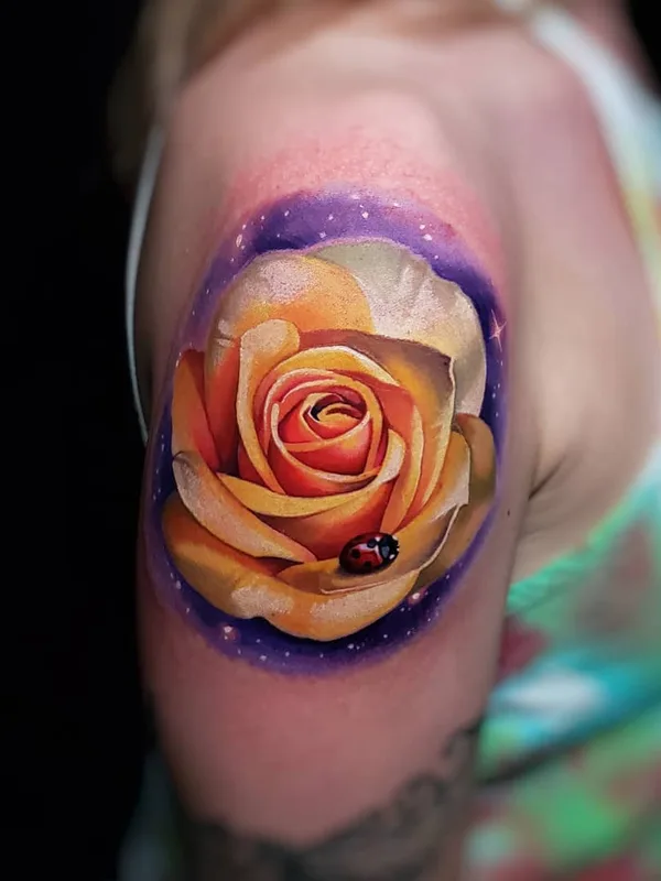 female color realism tatouage sur shoulder #25601 | Artiste tatoueur Tyler Malek