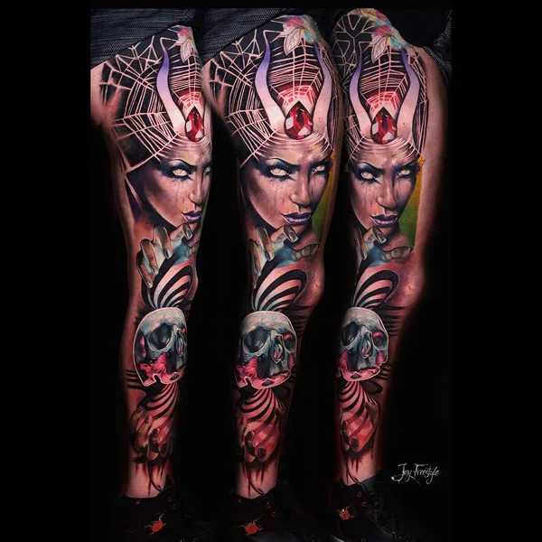 Watercolor tattoo by Jay Freestyle in Amsterdam