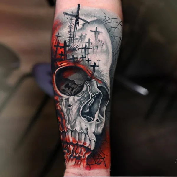 Авторская tattoo by Michael Cloutier in Québec