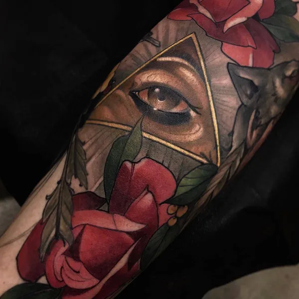 Neo Traditional tattoo by Matt Tischler