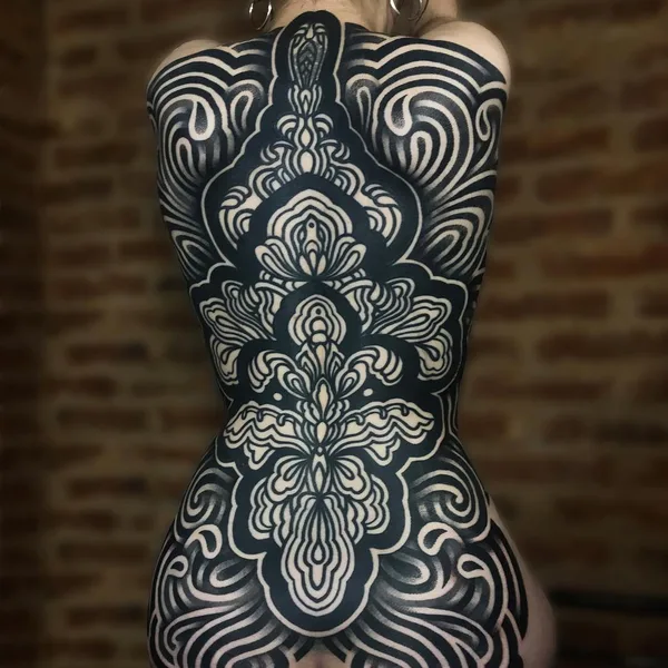 Graphic tattoo by Сharly Saconi in Buenos Aires
