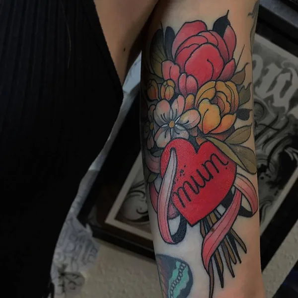 New School tattoo by Friedrich Übler