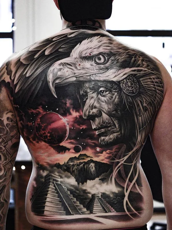 male black and grey realism tatouage sur full back #26921 | Artiste tatoueur Martin Sjöberg
