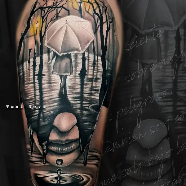 Portrait tattoo by Toni Nova in Barcelona