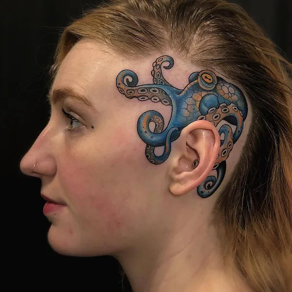 New School tattoo by Friedrich Übler