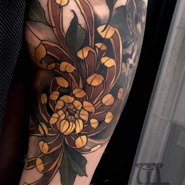 Neo Traditional tattoo by Matt Tischler