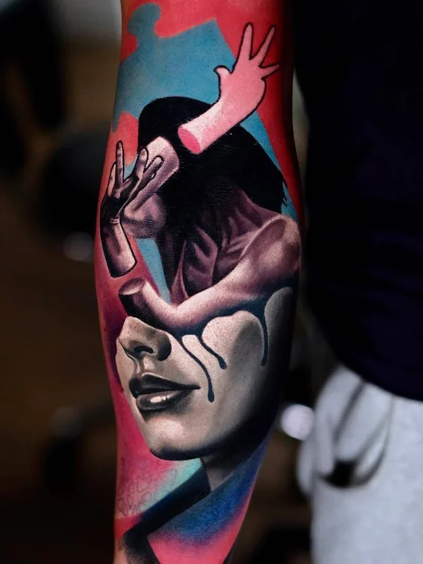 Author's Style tattoo by Volkan Demirci in London