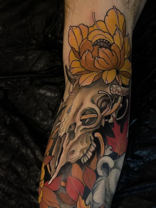color japanese Tatuagem em forearm #26626 | Tatuador Friedrich Übler
