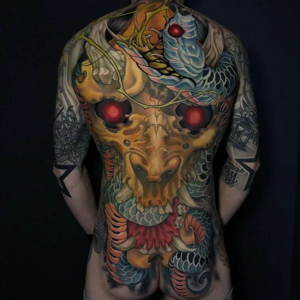 Neo Traditional tattoo by MOSH in Barcelona