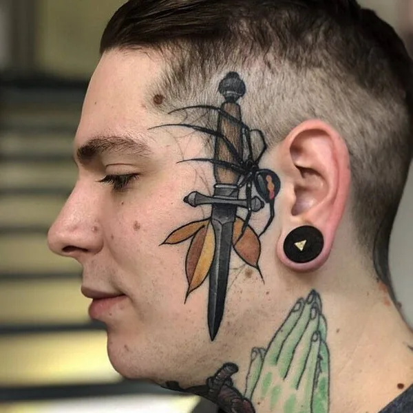 New School tattoo by Friedrich Übler