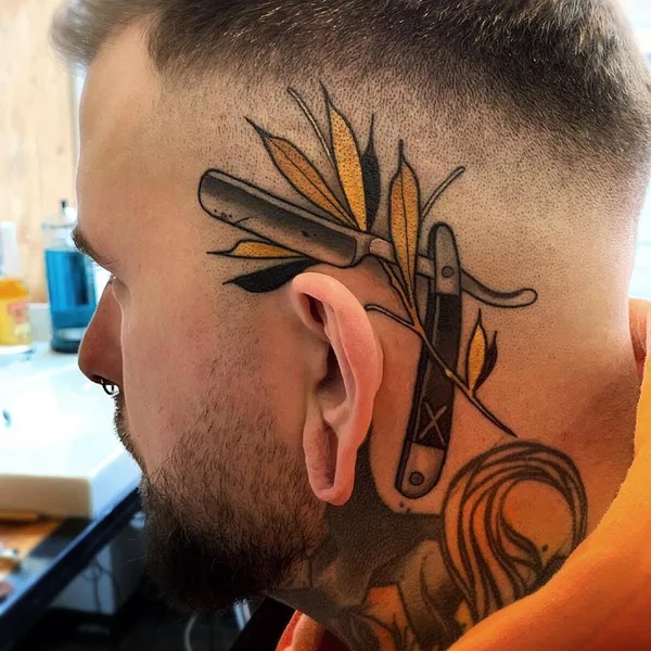 New School tattoo by Friedrich Übler