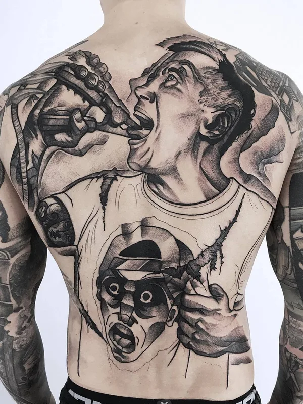 Surrealism tattoo by Maurycy Szymczak in Łódź