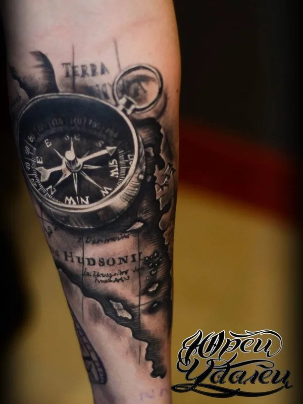 black and grey realism tattoo on forearm #23386 | Tattoo Artist Юрец Удалец