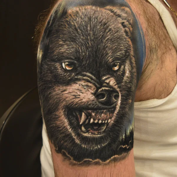 Graphic tattoo by Илья Labyrinth in Moscow