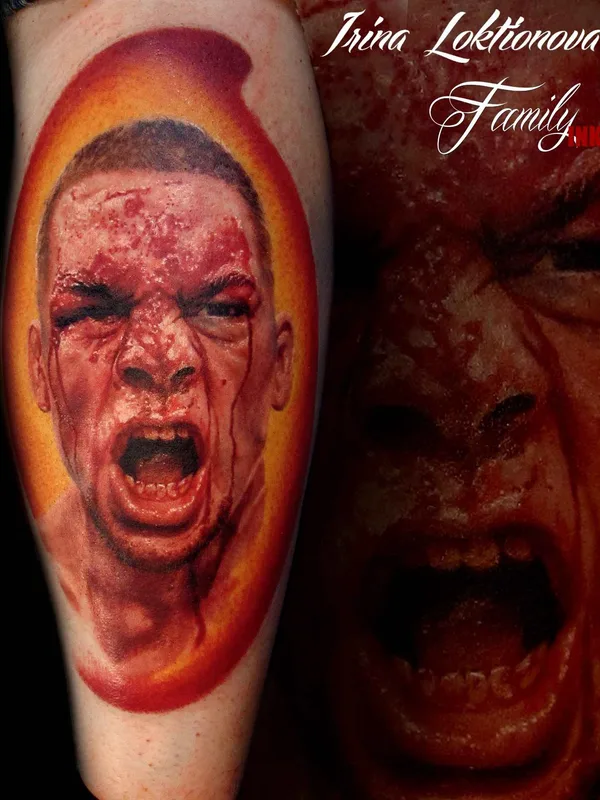 male color realism tattoo on forearm #6939 | Tattoo Artist Ирина Локтионова