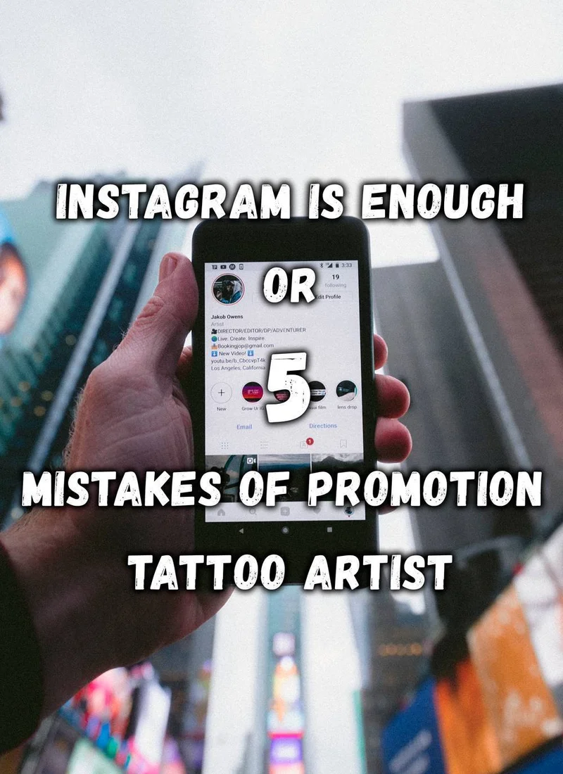 Instagram &eacute; suficiente ou 5 erros na promo&ccedil;&atilde;o de artista de tatuagem