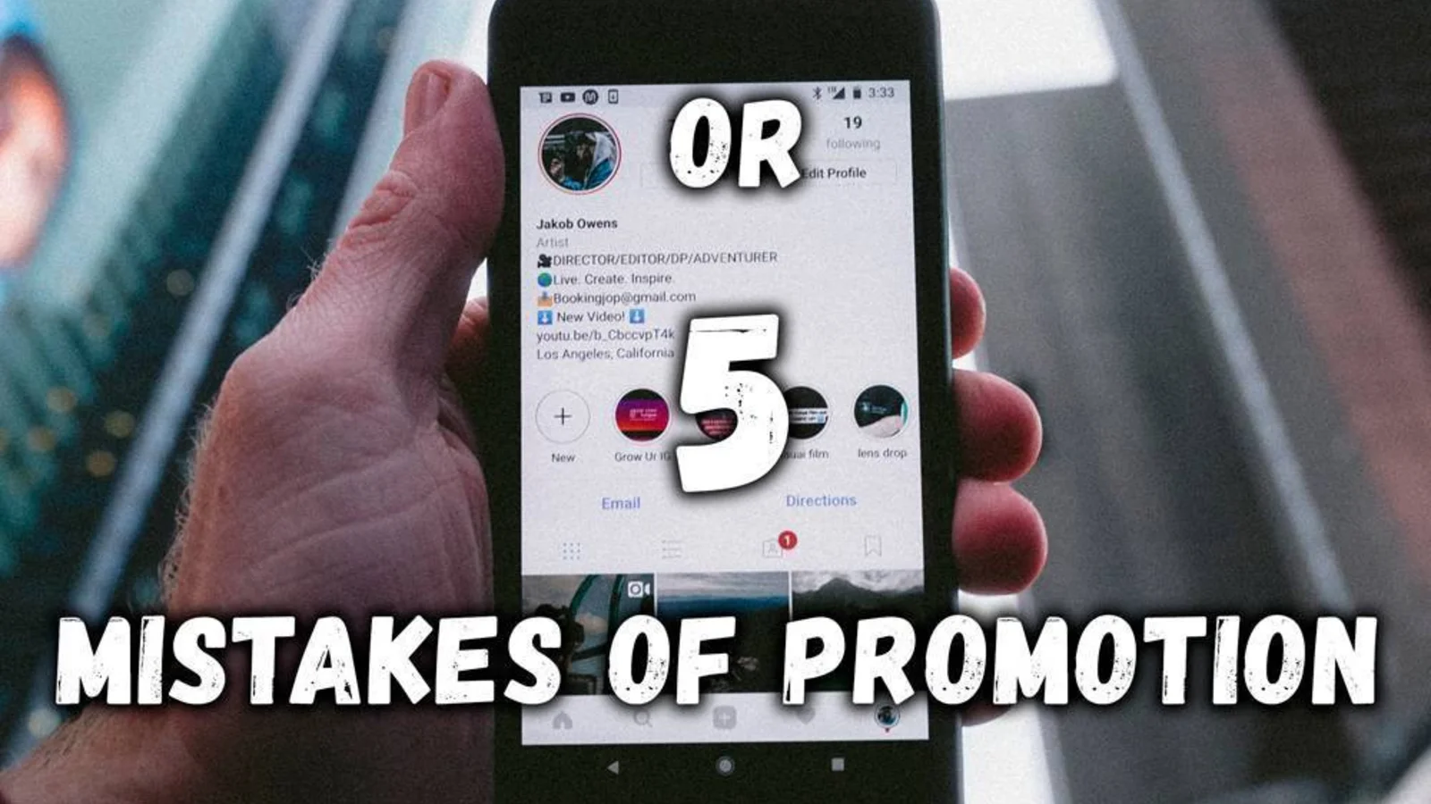 Instagram is enough or 5 mistakes of promotion tattoo artist
