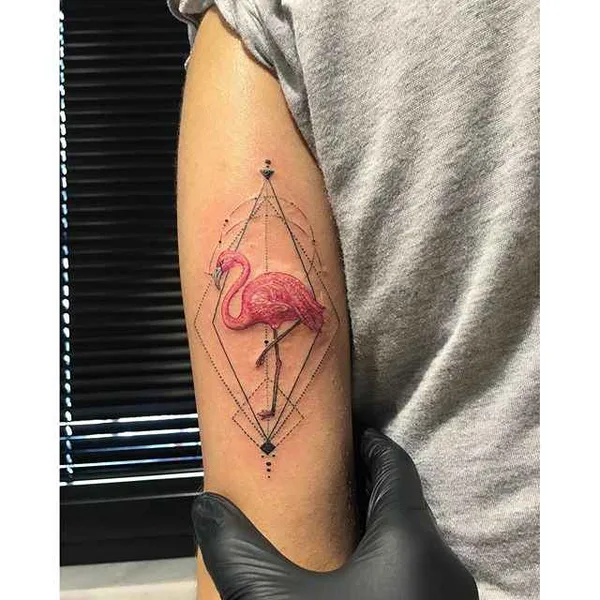 Graphic tattoo by Eva Krbdk in Istanbul