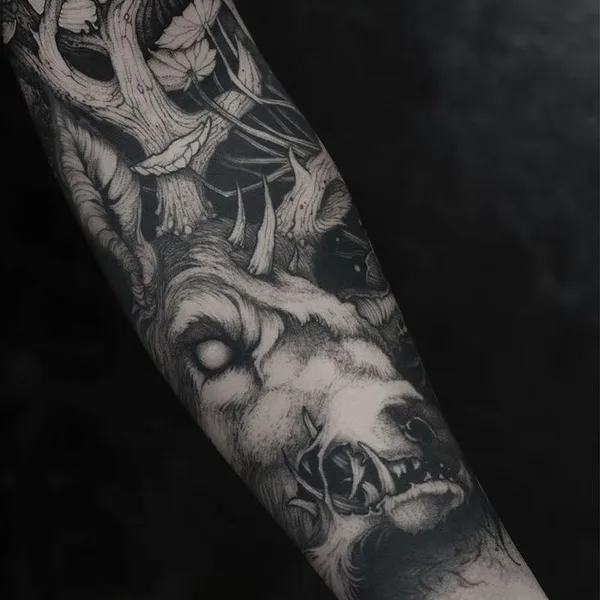 Авторская tattoo by Piotr Bemben in Kraków