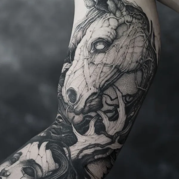 Авторская tattoo by Piotr Bemben in Kraków
