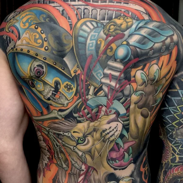 Авторская tattoo by Peter Lagergren