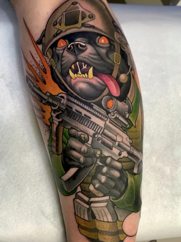 color new school tattoo auf forearm #75749 | Tätowierer Peter Lagergren