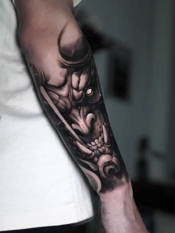 male black and grey japanese татуировка на forearm #75752 | Тату мастер Ivan Shipulin