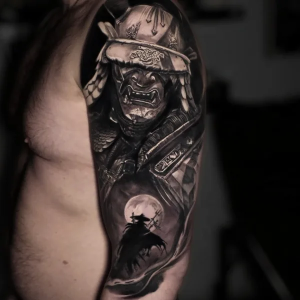 Black & Grey tattoo by Ivan Shipulin