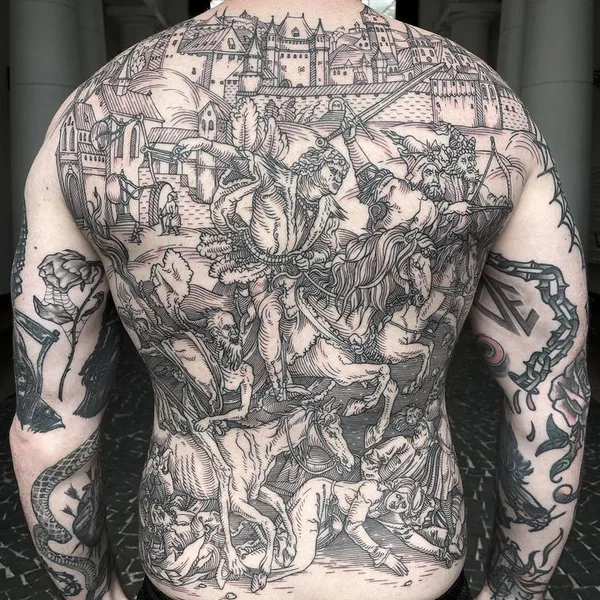 engraving tattoo by Ivan Zagusta in Warszawa