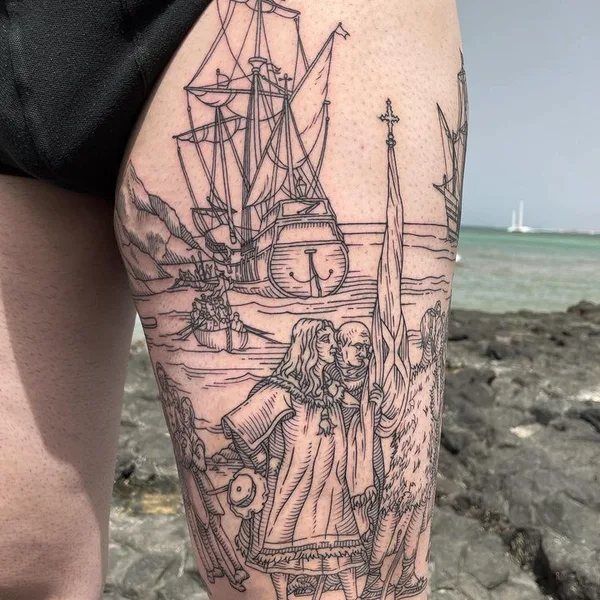 engraving tattoo by Ivan Zagusta in Warszawa