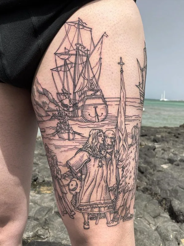 engraving tattoo by Ivan Zagusta in Warszawa