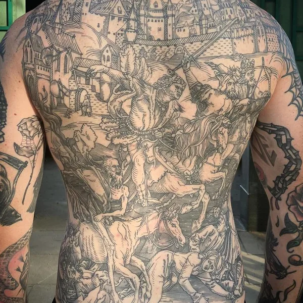 engraving tattoo by Ivan Zagusta in Warszawa